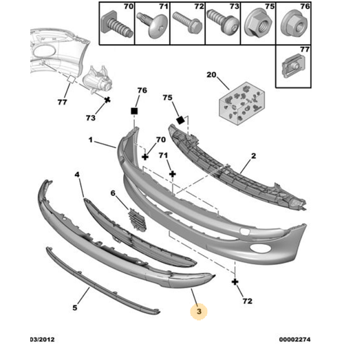 Orijinal 206 n Tampon Band   7452H8