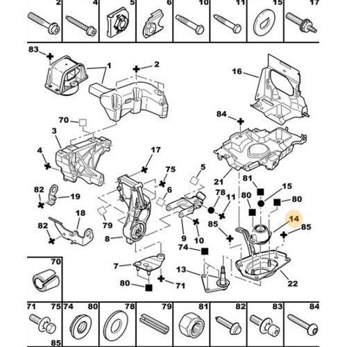 ORIJINAL ALT MOTOR KULAK  307  BENZNL 1807Y9