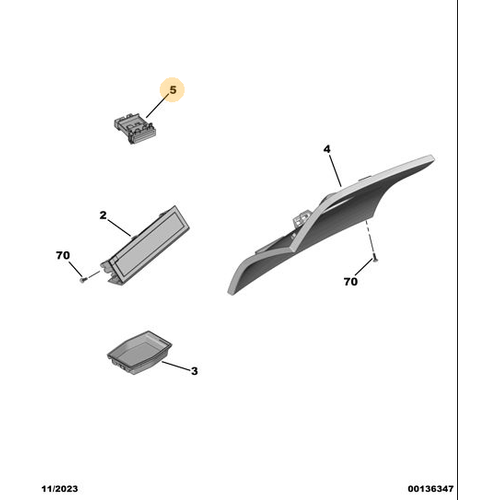 Orijinal Kart Ta��y�c�  Peugeot - 5008 P74 GT  98167461ZD