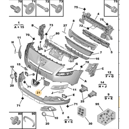 Orijinal 5008 n Panel Kapa  T87     7429K0