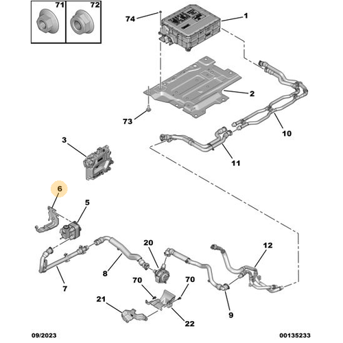Orijinal E�anj�r Sabitleme Braketi  3008 64   9845751480