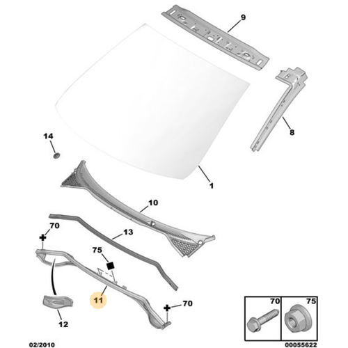 Orijinal 207 n Cam Izgaras Mesnedi    8251Y2