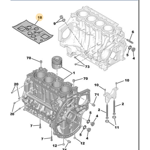 ORIJINAL 307  1.4 DZEL TAKIM CONTA 0197AV