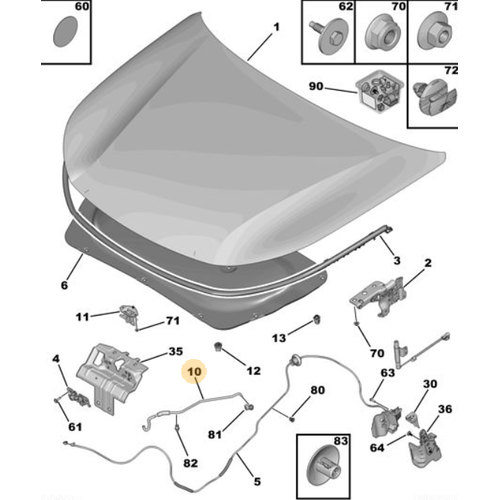 ORIJINAL  308 P5 KAPUT TUTMA UBUU    9835516580