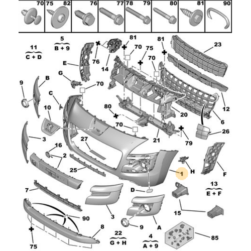 Orijinal n Tampon  3008 T84 7401RZ