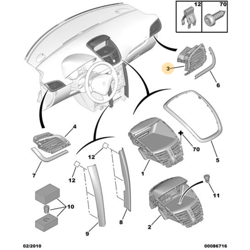 Orijinal 207 Torpido Hava Difzr Sa    8265LW