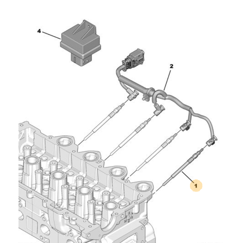 Orijinal Istma Buji  207 308 T7 (DV4TD) (TUM MODELLER) (ERP:1682246180)   5960F9