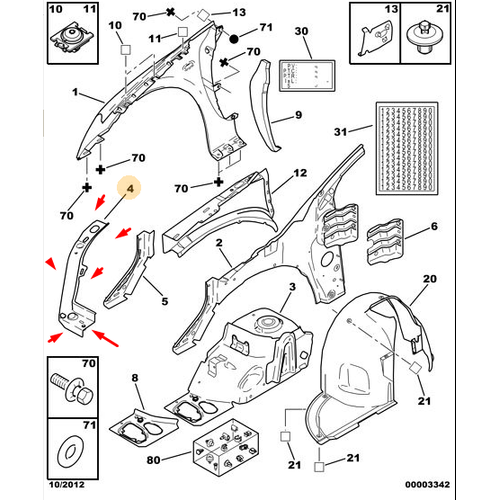 ORIJINAL 307 Sol Far Yuva Sac� 711373
