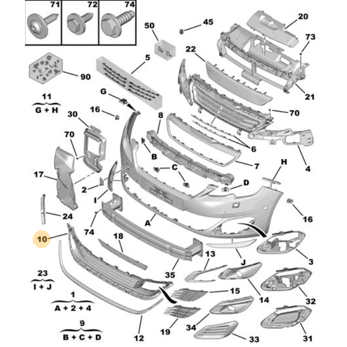 ORIJINAL SAC KORUMA IZGARA 308 T9   9800498680