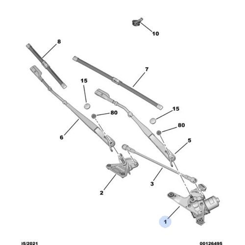 Orijinal DS4 n Cam Silecek Motoru    1687896280