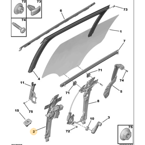 Orijinal  Arka Kap Cam Krikosu Sa 208 2008 A94F   9816402280