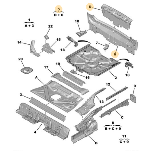 Orijinal 3008 Arka Panel P84E   1617116280