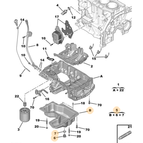 ORIJINAL 1.2 TUBRO YAG KARTER EB2DTS 9829898980