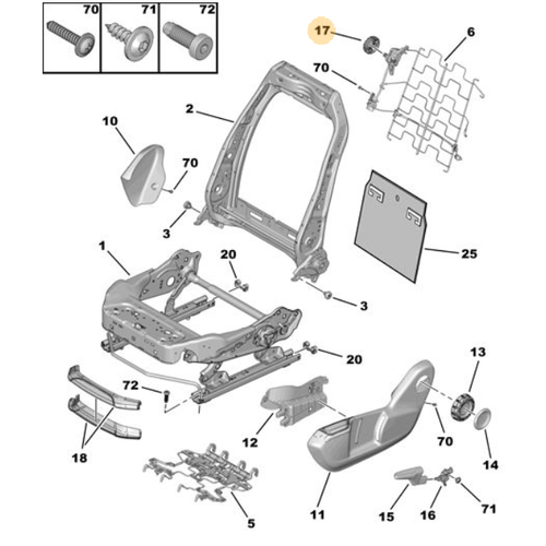 ORIJINAL SIRTLIK AYAR KOLU  308 T9   16108395ZD