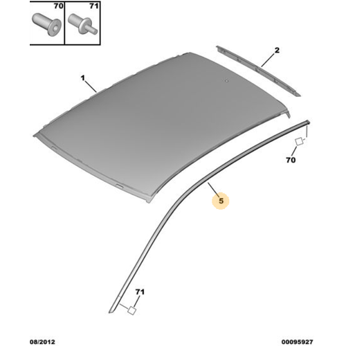 Orijinal 206 Tavan Sac tas Sa     832078