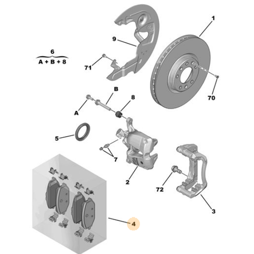 ORIJINAL ON BALATA TK (308-P5/508-R8/408-P54/RIFTER/DS7-X74)   1647880280