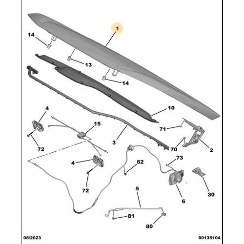 Orijinal Motor Kaputu  (5008 P74 GT / 3008-P64)   9852431280