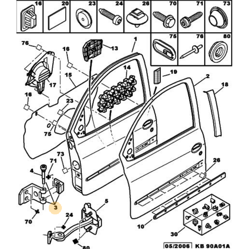 Orijinal 206 n Kap Menteesi   9035A7