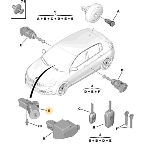 Orjnal Kontak Mekanzma 308 T9    1608682880