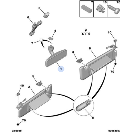 Orijinal 307 �� Dikiz Aynas�  8153LH