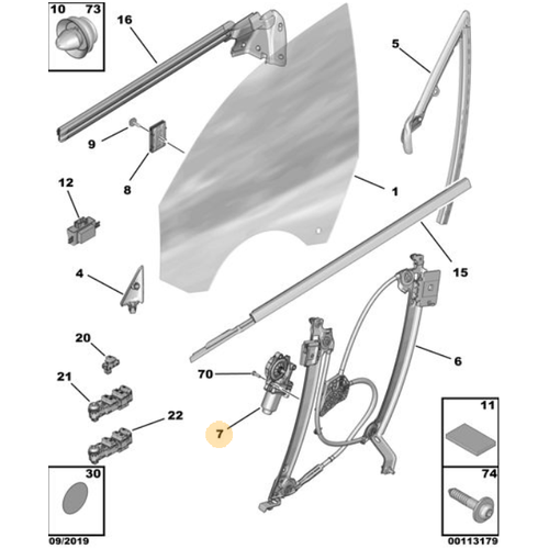 Orijinal 508 n Kap Cam Motoru Sa R8    9837663280