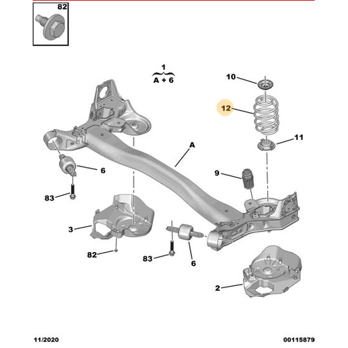 ORIJINAL ARKA  HELEZON YAY C5 A�RCROSS    9827123480