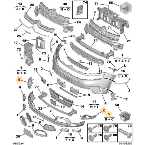Orijinal C5 C84 �n Tampon Mesnet Tak�m�   1638495180