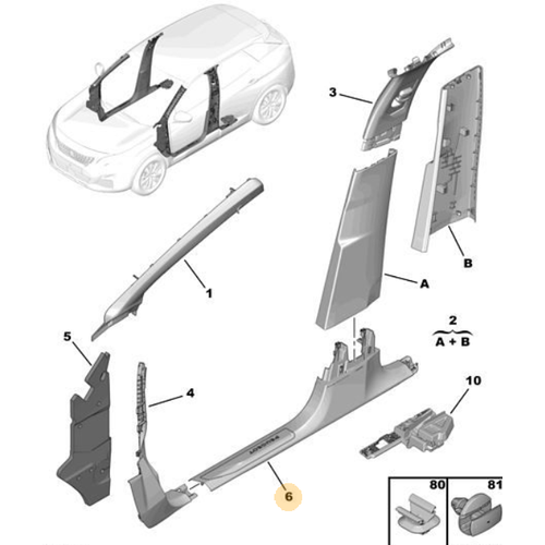 Orijinal  n asi Kolu Demesi Sa 3008 P84E 5008 P87E 98116458Zd