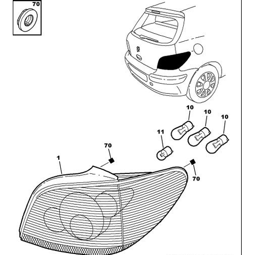 OR�J�NAL 307 Sa� Arka Stop Lambas� 6351P3