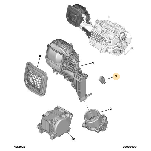 Orijinal �� Sirk�lasyon Motoru (Geri D�n��)  Peugeot - 5008 P74 GT  9848134880