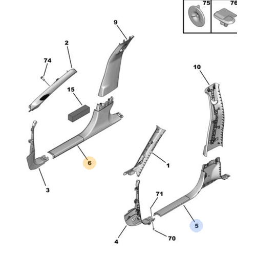 Orijinal n ase Kolu Demesi Sa  DS4 308 P5   98337459ZD