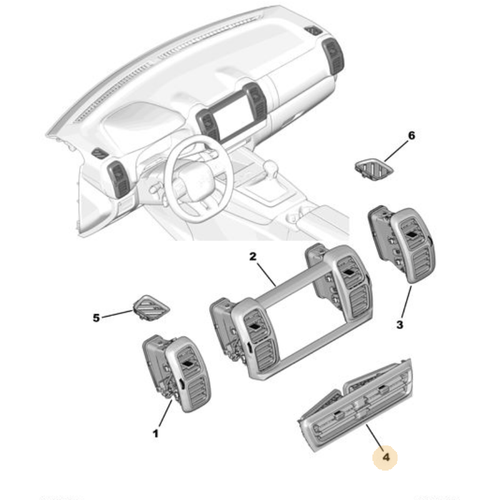 ORIJINAL C5 ARICROSS HAVALANDIRMA D�F�Z�R ORTA 98436913XU