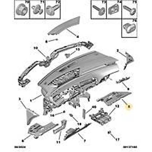 Orijinal Torpido Alt Sa� Bakalit  3008 P64    9842539680