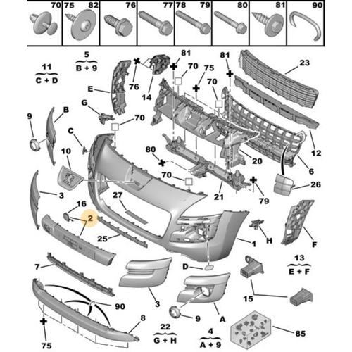 Orijinal n Tampon zeri Koruyucu 3008 T84 7452YL