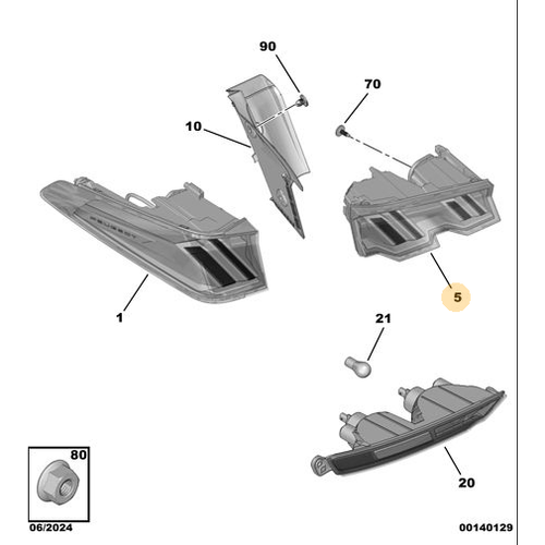Orijinal �� Stop - Sol   Peugeot - 5008 P74 GT   9842150080