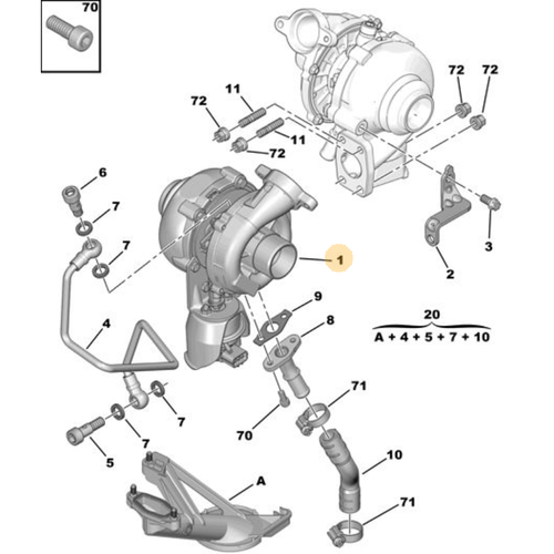 GARRETT 110 HP TURBOCHARGE 0375J6