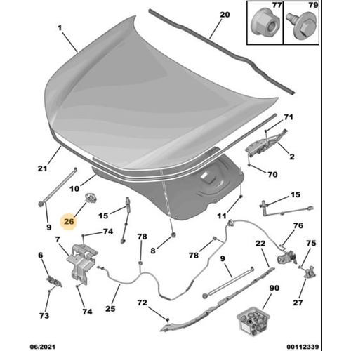 Orijinal 508 Kaput Kumanda Mandal R8   9821460080