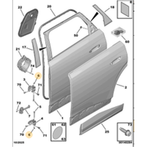 ORIJINAL Kap� Mente�e Klipsi  5008 P74 GT / 307 / 3008 P64   904444