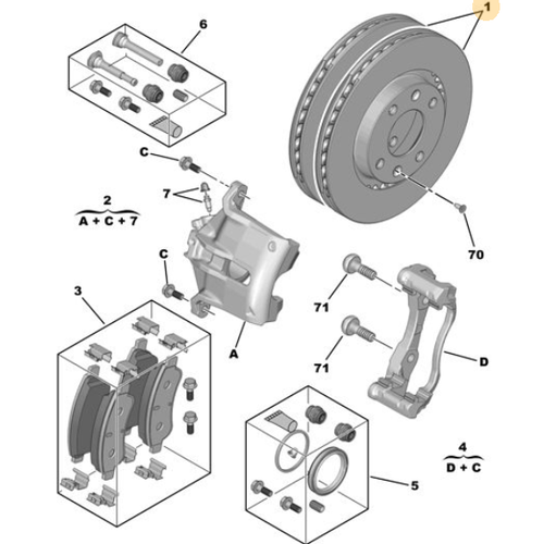 EUROREPAR N FREN DSK TAKIMI (4D-266MM) (301/307/PARTNER/C4) (4249.G1)   1686717180