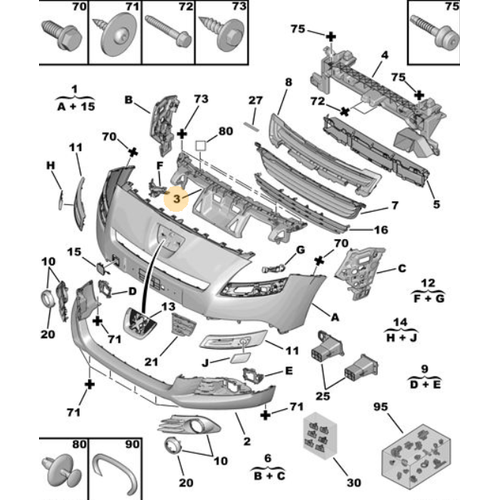 Orijinal  5008 n Tampon  Karkas  T87   7422E7