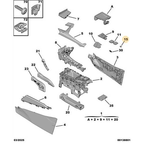 Orijinal USB/�arj Giri� �er�evesi  3008 P64   16883145ZD