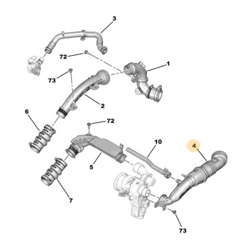 ORIJINAL 1.2 TURBO GR HORTUM  9824569380