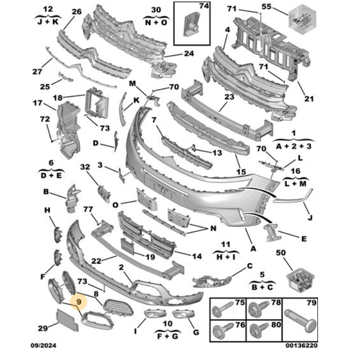 Orijinal C5 C84 �n Tampon Sis Far� �er�eve Tak�m� 1638495480