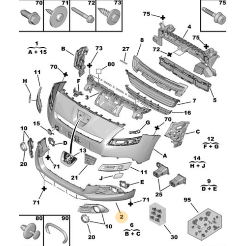 Orijinal 5008 n Tampon Alt  T87   7401SV