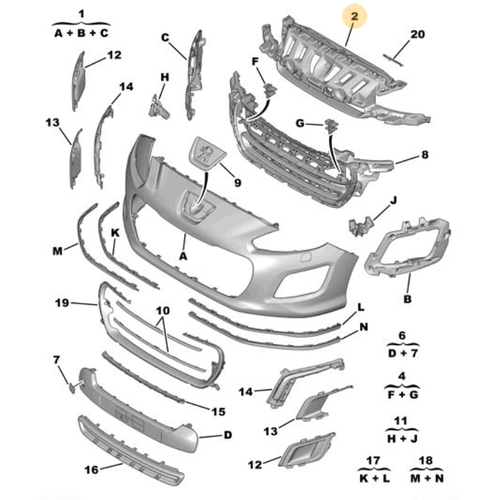 Orijinal n Tampon Karkas 308 T7   7422AQ