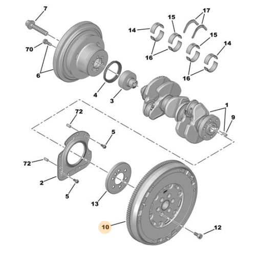 ORIJINAL KOMPLE VOLAN (EB2ADT)   9846803480