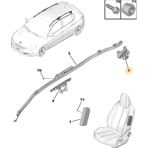 ORIJINAL HAVA YASTII DEFLEKTR SOL 308 T9    9677526080