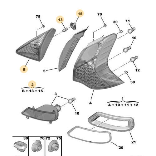 Orijinal Arka Stop Sa 3008 T84 6351HE