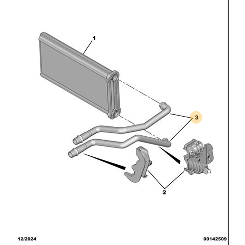 Orijinal Kalorifer Giri�-��k�� Boru Tak�m�   Peugeot - 5008 P74 GT  9854113080