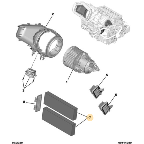 Orijinal 508 Polen Filtresi R8   9822326680